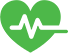Heart with pulse indicator icon