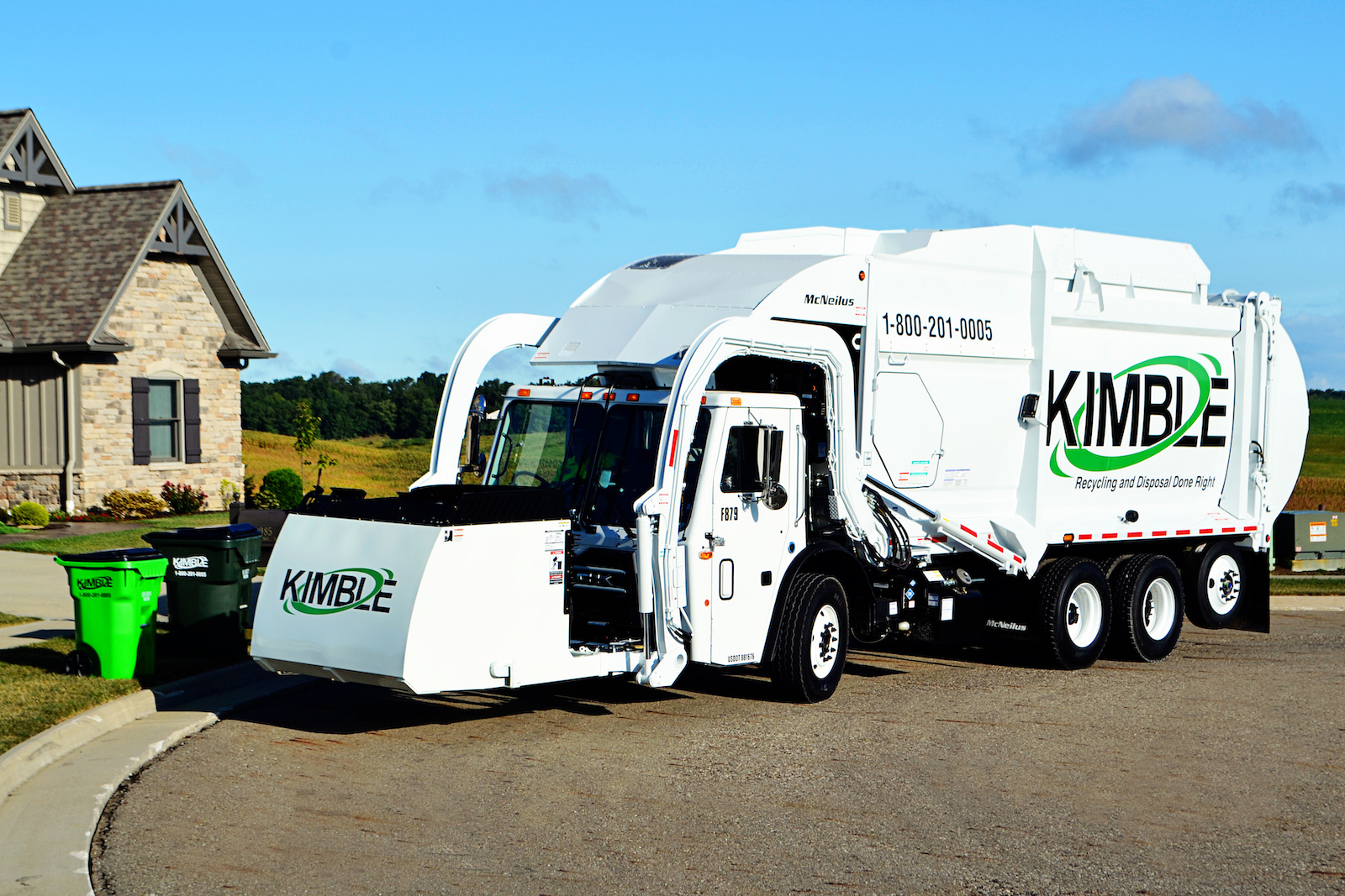 Kimble truck in front of house
