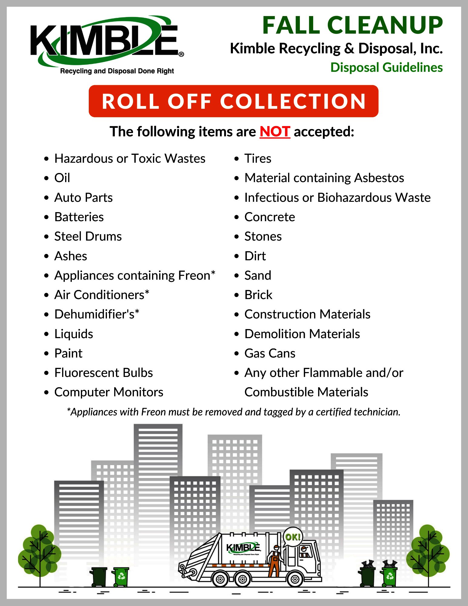 Fall Cleanup Curbside Guidelines